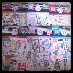 6 brand new happy planner sticker books